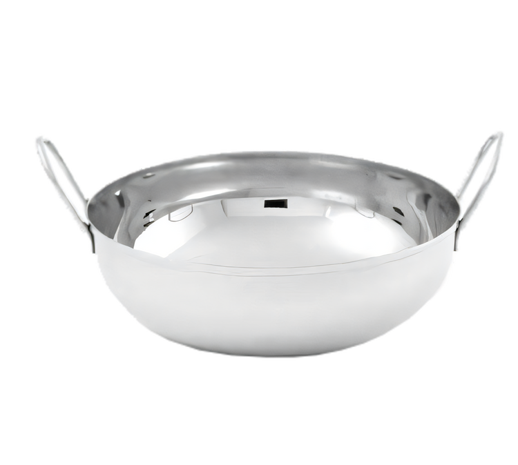 Product image #1 for American Metalcraft 62 oz. Stainless Steel Round Balti Dish with Mirror Finish