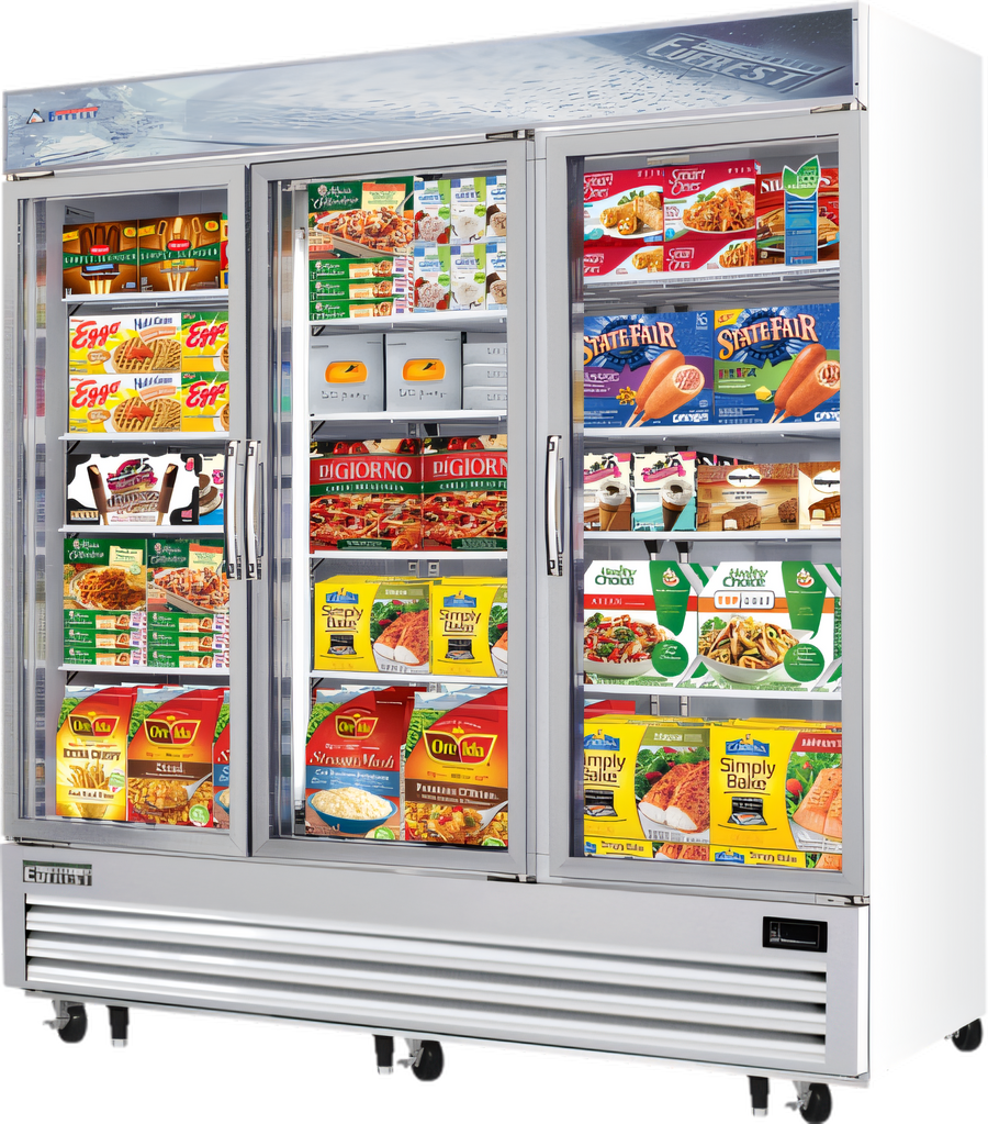Product image #1 for Everest EMGF69 Three-Section 69 cu. ft. Glass Door Merchandiser Freezer
