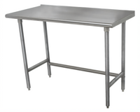 Advance Tabco 96-Inch x 30-Inch 16-Gauge 304 Stainless Steel Work Table with 1-1/2-Inch Rear Up-Turn