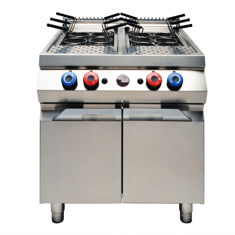 Product image #1 for High BTU Double Basin Gas Pasta Cooker, 24-Gallon Total Capacity