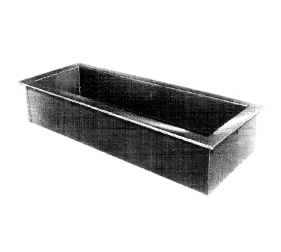 Product image #1 for Delfield Narrow Drop-In Ice Cooled Cold Pan, 46-3/4" W x 18" D, 2 x 12" x 20" Pans