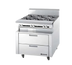 Thumbnail image #1 for Garland Polar Cuisine 120-Inch Wide Four-Section Remote Refrigerator Base with 8 Drawers