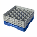 Thumbnail image #2 for Cambro Camrack Full Size 30-Compartment Blue Glass Rack with 3 Soft Gray Extenders