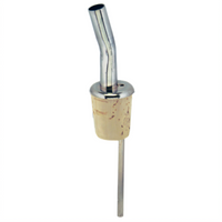 Chrome-Plated Jet Liquor Pourer with Natural Cork