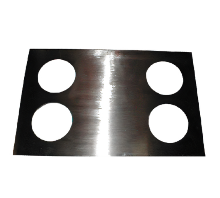 Product image #1 for APW Wyott Stainless Steel Adapter Plate with 4 Round 5-Inch Cutouts, Converts 12 x 20-Inch Openings