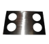 Thumbnail image #1 for APW Wyott Stainless Steel Adapter Plate with 4 Round 5-Inch Cutouts, Converts 12 x 20-Inch Openings