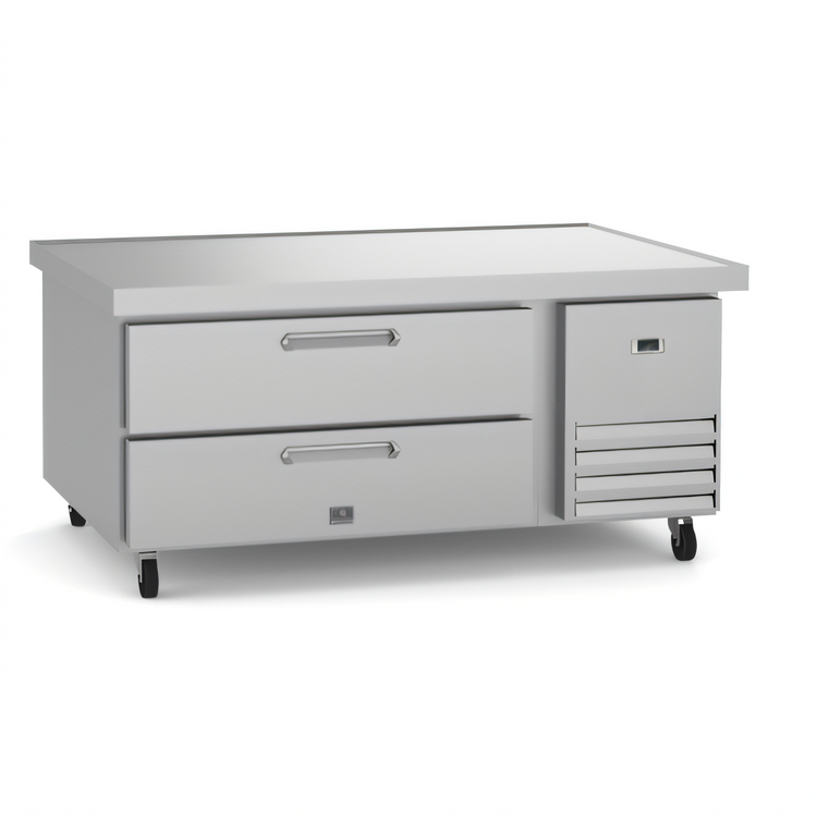 Product image #1 for Kelvinator Commercial 50-Inch 2-Drawer Refrigerated Chef Base with Self-Contained Side-Mounted Refrigeration