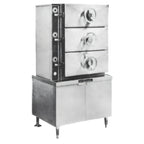 Thumbnail image #1 for Crown DC-2 Two Compartment Direct Steam Pressure Steamer with Cabinet Base