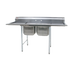 Thumbnail image #1 for Eagle Group 414 Series Floor Model Two-Compartment Sink with Left and Right Drainboards, 72-1/4