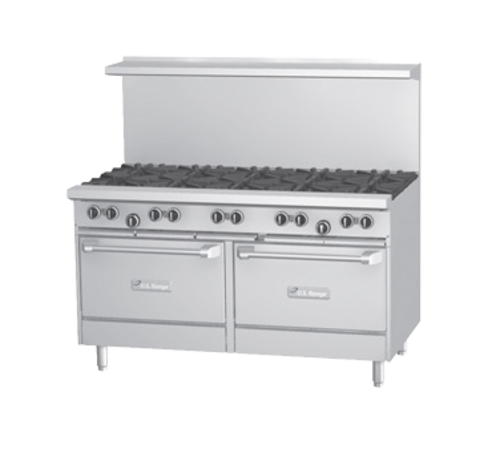 Product image #1 for Garland US Range U60-10CR 60-Inch Gas Restaurant Range with 10 Open Burners, Convection Oven and Standard Oven