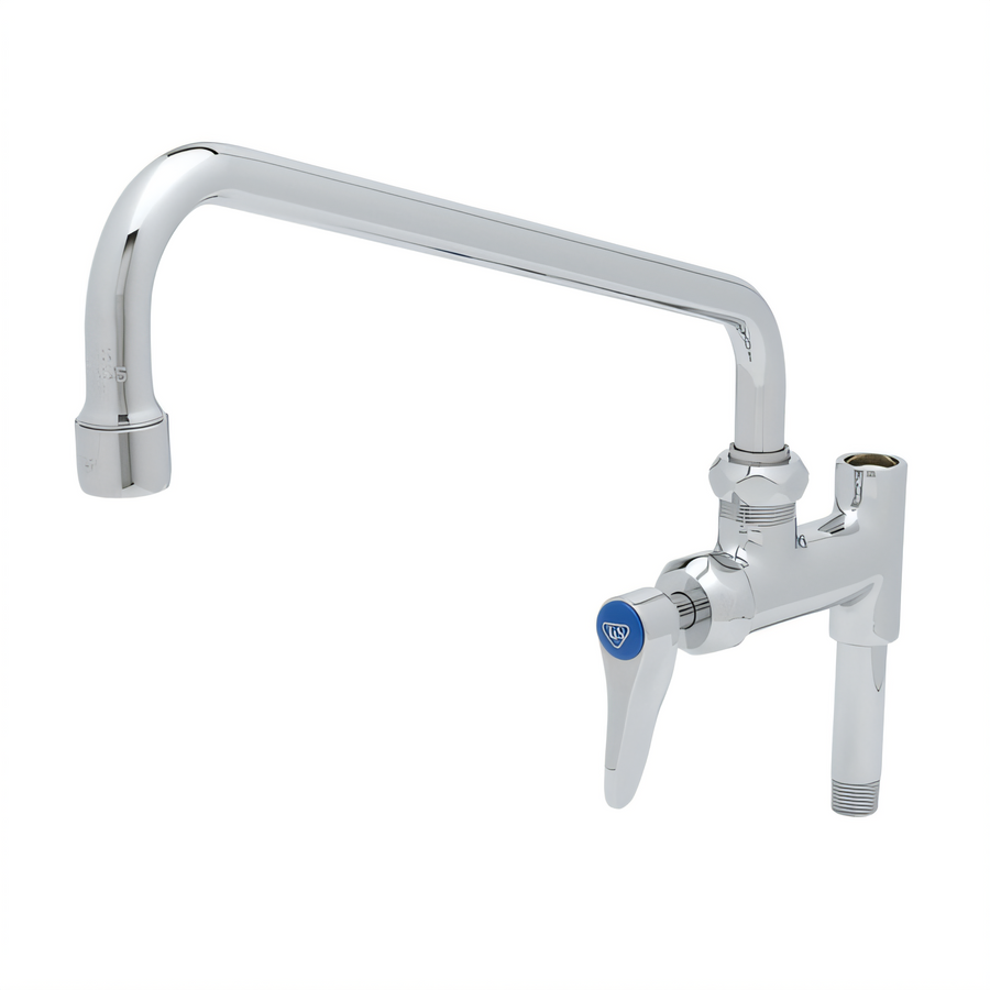 Product image #1 for T&S Brass B-0156-CR-M Pre-Rinse Add-On Faucet with 12-Inch Swing Nozzle and Cerama Cartridge