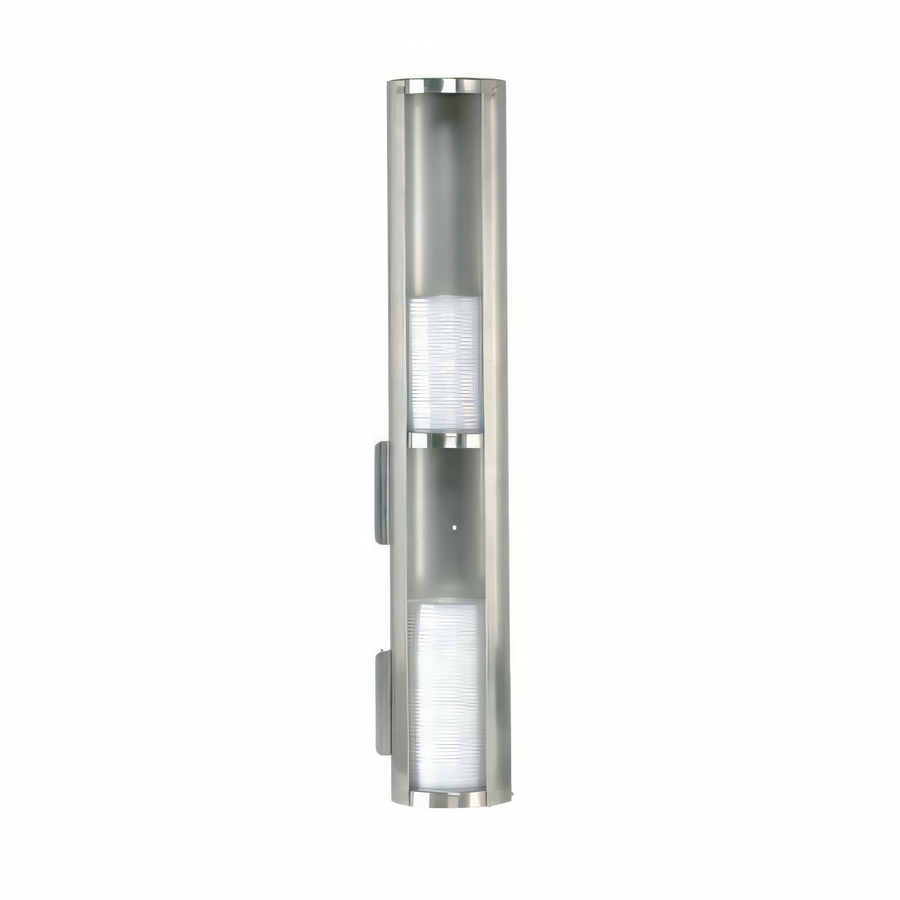 Product image #1 for Dispense-Rite Stainless Steel 2-Section Tubular Lid Dispenser for 6 oz. to 24 oz. Lids