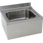 Thumbnail image #1 for Eagle Group F2820 Floor-Mounted 304 Stainless Steel Mop Sink, 28 x 20 x 8 in Bowl, 16-Gauge Top, Full Skirt