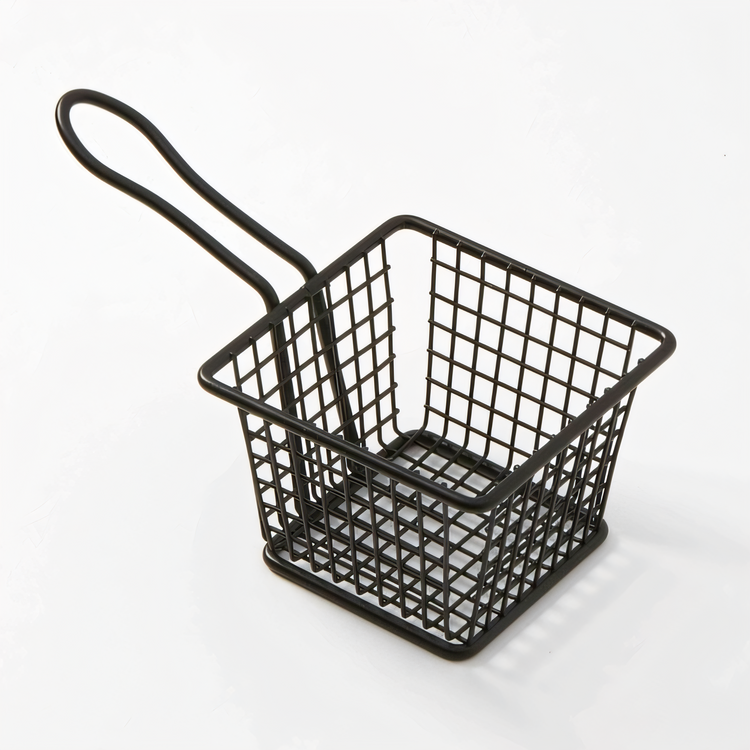 Product image #1 for American Metalcraft Mini Square Stainless Steel Fry Basket with 3-3/4-Inch Handle