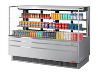 Turbo Air 72-Inch Horizontal Open Display Merchandiser, 23.4 Cu. Ft., Low Profile, Self-Contained Refrigeration