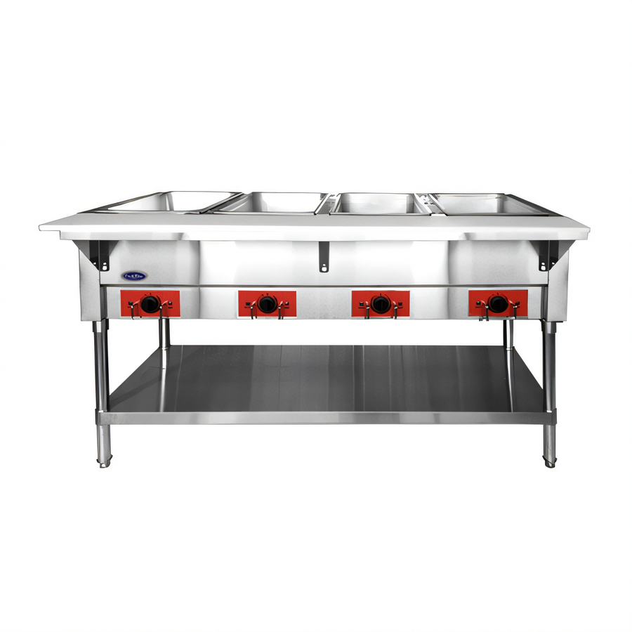 Product image #1 for CookRite 58-Inch Wide 4-Well Electric Steam Table with Dry or Wet Heat