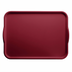 Thumbnail image #1 for Cambro Camtray® 14 x 18 Inch Rectangular Fiberglass Dietary Tray with Handles, Cherry Red