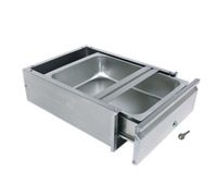 BK Resources Stainless Steel Work Table Drawer Assembly with Lock, 15 x 20 x 5 Inch Pan, 200 lb Capacity