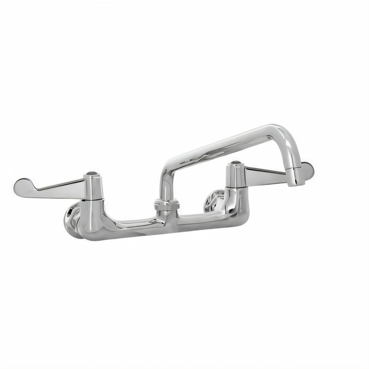Product image #1 for T&S Brass equip 8-Inch Center Wall-Mount Swivel Faucet with 12-Inch Swing Nozzle