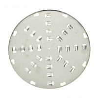 Omcan Stainless Steel Shredder Disc for Commercial Food Processors, 12 mm (1/2 Inch) Holes