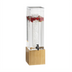 Thumbnail image #1 for Cal-Mil Bamboo 1.5 Gallon Acrylic Beverage Dispenser with Infusion Chamber and Drip Tray