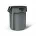 Thumbnail image #1 for Rubbermaid Commercial BRUTE 55-Gallon Round Trash Container, Gray, Without Lid