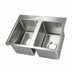 Thumbnail image #1 for John Boos Pro-Bowl 2-Compartment Commercial Drop-In Stainless Steel Sink with 14 x 16 x 10-Inch Bowls