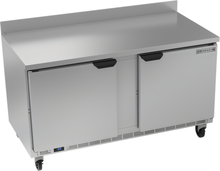 Product image #1 for Beverage-Air WTF60AHC 60-Inch Two-Section Worktop Freezer with Solid Doors