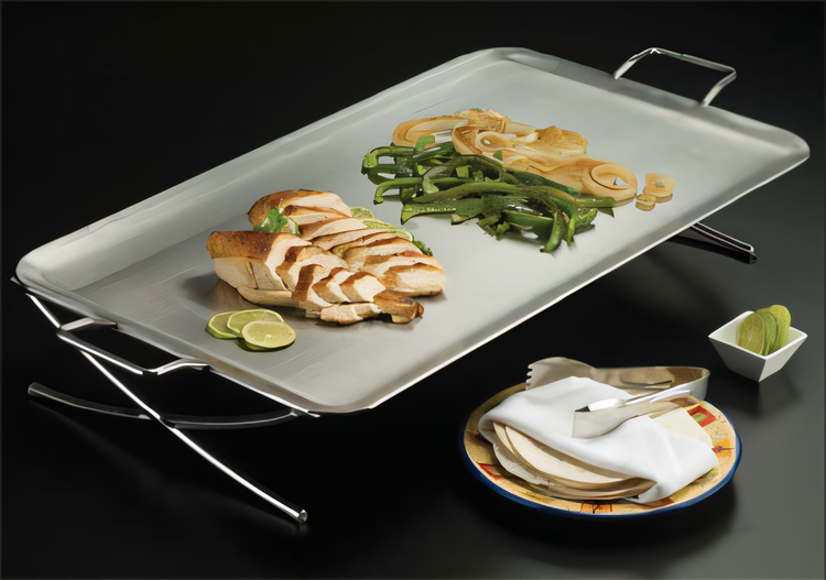 Product image #1 for American Metalcraft Rectangular X-Leg Stainless Steel Griddle Stand