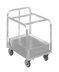 Thumbnail image #2 for Channel Manufacturing BPT-2TP Aluminum Bun Pan / Dough Box Dolly, 100-Pan Capacity, 5-Inch Swivel Casters