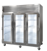 Thumbnail image #1 for Dealer's Choice G33010M Three-Section Reach-In Glass Door Merchandiser Freezer
