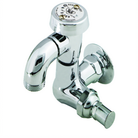 T&S Brass B-0720 Wall-Mount Single-Temperature Sill Faucet with Vacuum Breaker and Garden Hose Outlet
