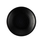 Thumbnail image #1 for CAC China Centennial XCTN-316 10.5-Inch Round Coupe Melamine Plate, Matte Black Case of 2 Dozen