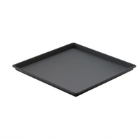 Winco 16 x 16 Inch Square Sicilian Pizza Pan, Tapered Nesting, Non-Stick