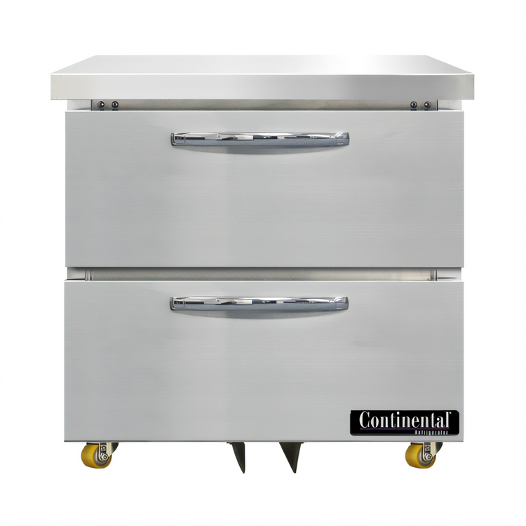 Product image #1 for Continental Refrigerator Designer Line DF32N-U-D 32"W One-Section Undercounter Freezer with Two Drawers