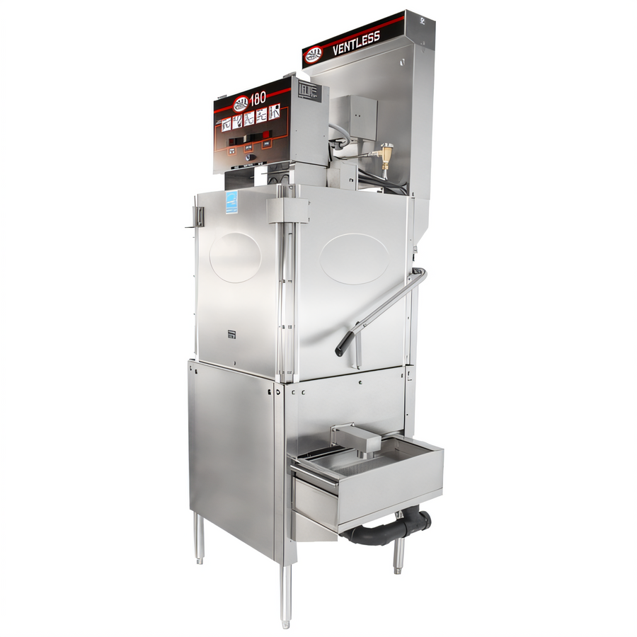 Product image #1 for CMA Dishmachines Energy Mizer Tall Ventless High-Temperature 3-Door Single-Rack Door-Type Dishwasher