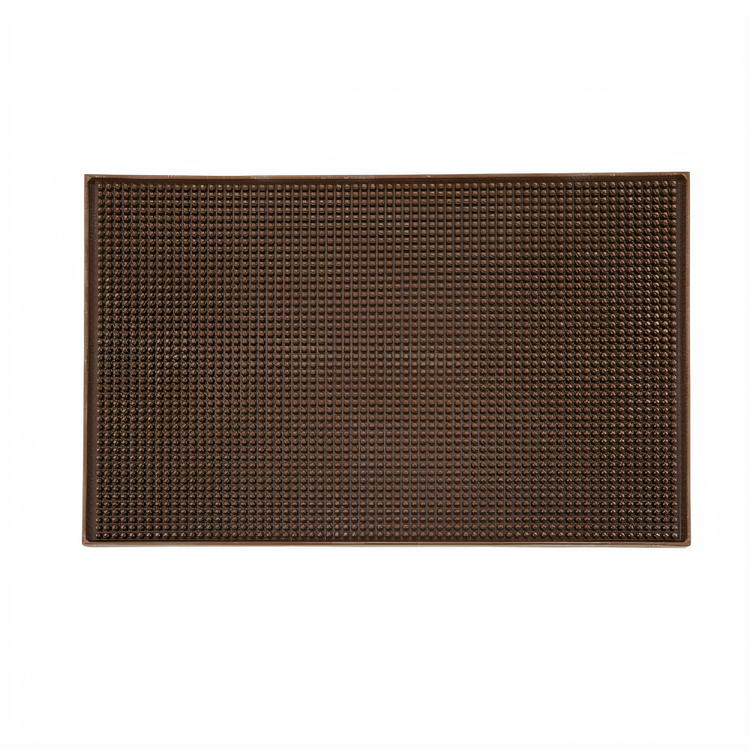 Product image #1 for Winco Brown Rubber Service Mat, 18 x 12 Inches