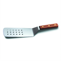 Dexter-Russell Traditional 8 x 3 Inch Perforated Offset Turner with Rosewood Handle