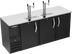Thumbnail image #1 for Beverage-Air DDN78HC-B Shallow Depth Direct Draw Beer Dispenser, 78-Inch Wide, 3 Doors, 4 Keg Capacity
