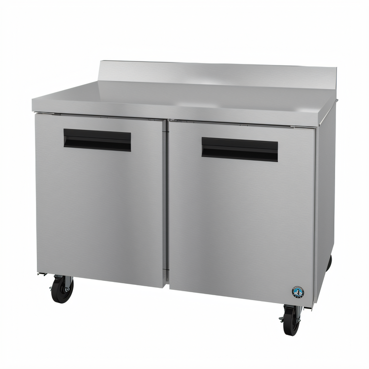 Product image #1 for Hoshizaki Steelheart WR48B 48-Inch Two-Section Worktop Refrigerator with Solid Doors