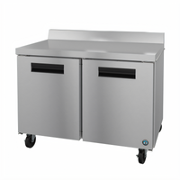 Hoshizaki Steelheart WR48B 48-Inch Two-Section Worktop Refrigerator with Solid Doors