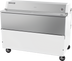 Thumbnail image #1 for Beverage-Air 58-Inch Dual Access Forced Air School Milk Cooler with White Exterior and Stainless Steel Interior