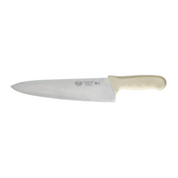 Stäl 10-Inch Stamped Chef's Knife with White Polypropylene Handle