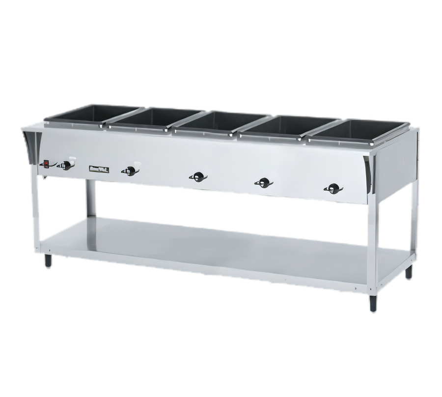 Product image #1 for Vollrath ServeWell SL 5-Well Electric Hot Food Table, 76-Inch, 120V, Open Shelf Base