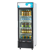 Migali Competitor Series C-23RM-HC 23 Cu. Ft. One-Section Reach-In Glass Door Refrigerator Merchandiser