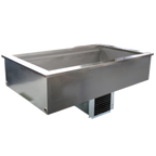 Thumbnail image #1 for Delfield N8169BP Drop-In Mechanically Cooled Cold Well, 5 Full-Size Pan, 8-Inch Deep, Stainless Steel Interior
