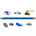 Thumbnail image #1 for Dormont Blue Hose 3/4-Inch ID x 36-Inch Moveable Gas Connector Kit with Excess Flow Valve and Restraining Device
