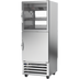 Thumbnail image #1 for Beverage-Air RID18HC-HGS One-Section Pass-Thru Refrigerator with Half-Solid Half-Glass Doors, Bottom-Mount, 18.38 Cu. Ft.