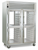 Thumbnail image #1 for Traulsen Spec-Line RHF232WP-HHG 2-Section Pass-Thru Heated Cabinet with Half-Height Glass Doors
