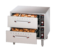 Hatco HDW-2 Freestanding Two-Drawer Standard Width Stainless Steel Drawer Warmer